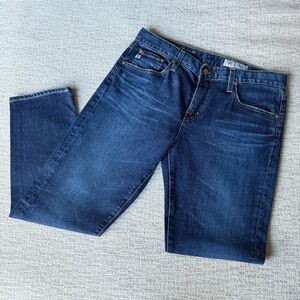 AG Adriano Goldschmied Women’s Dark Blue Ex-Boyfriend Denim Jeans 29R